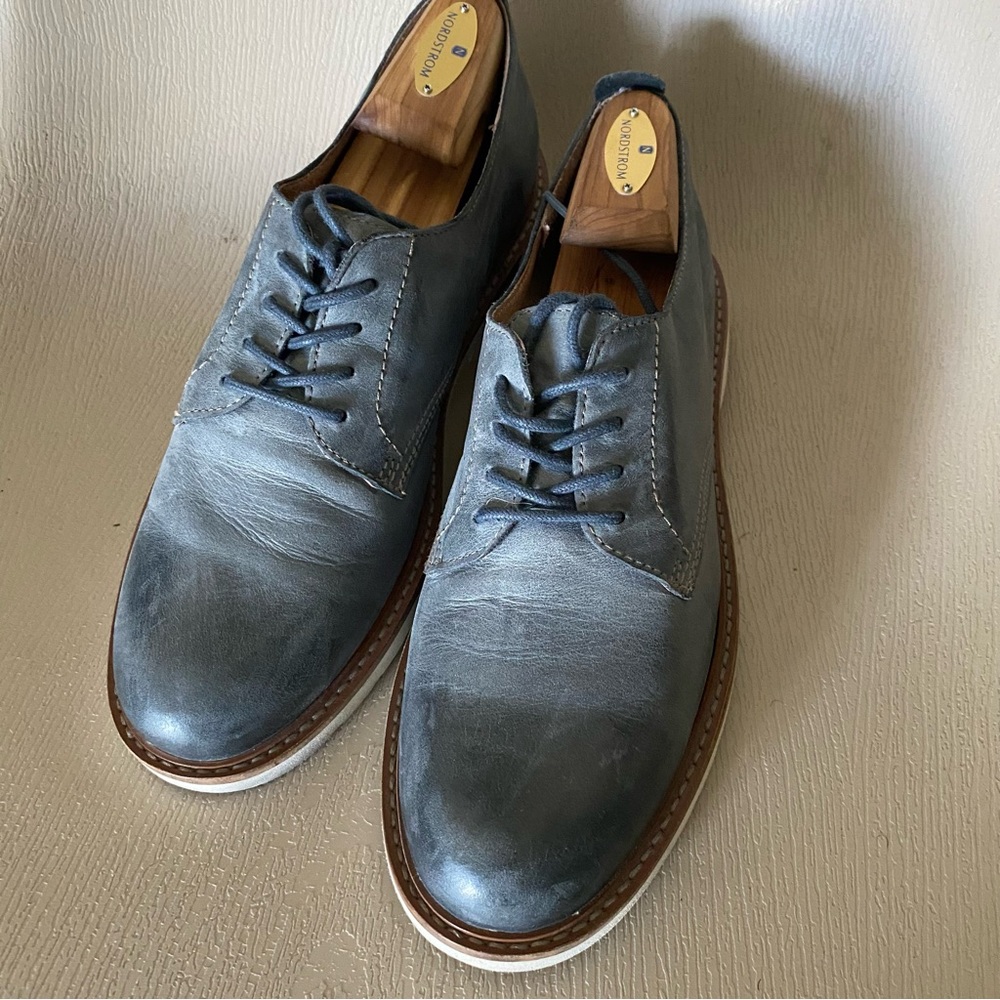 TAOS work it grey Leather Oxford derby Shoes men size 11